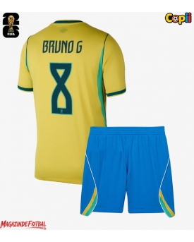 Brazilia Bruno Guimaraes #8 Echipament de Fotbal Replică Mondial 2026 Copii Acasa (+ Șorturi)